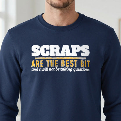 Scraps Are The Best Bit Funny Food T-Shirt & Sweatshirt close-up