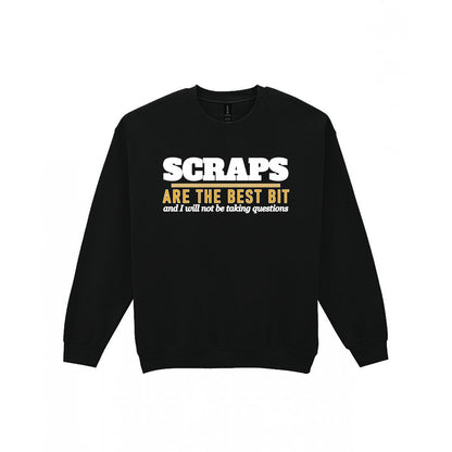 Scraps Are The Best Bit Funny Food T-Shirt & Sweatshirt Sweatshirt in Black