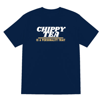 Chippy Tea Is A Personality Trait Funny Food T-Shirt & Sweatshirt T-Shirt in Navy