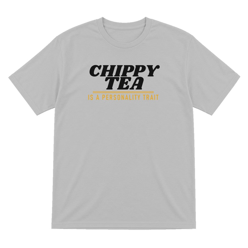 Chippy Tea Is A Personality Trait Funny Food T-Shirt & Sweatshirt T-Shirt in Sport Grey
