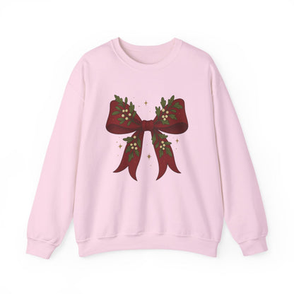Christmas Bow Sweatshirt - funny sweatshirt by Cheeky Business