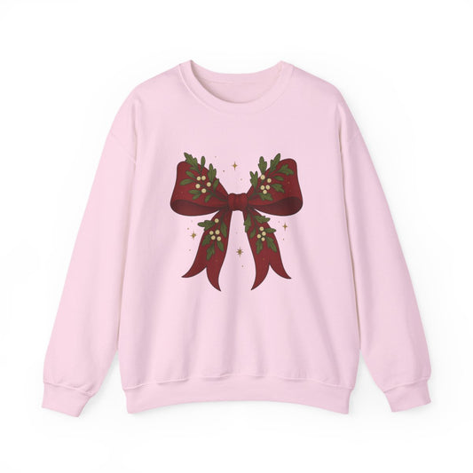 Christmas Bow Sweatshirt - funny sweatshirt by Cheeky Business