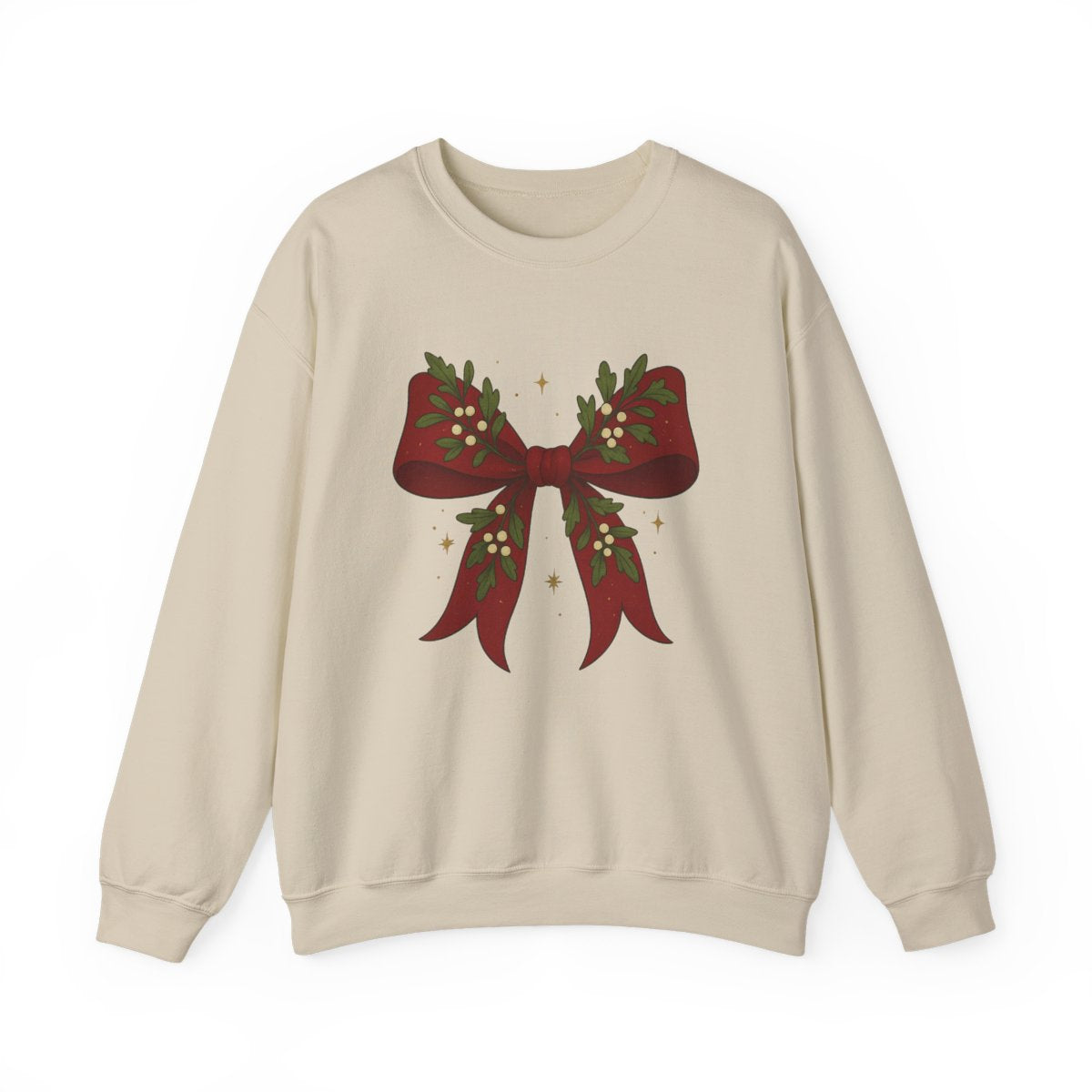 Christmas Bow Sweatshirt - funny sweatshirt by Cheeky Business