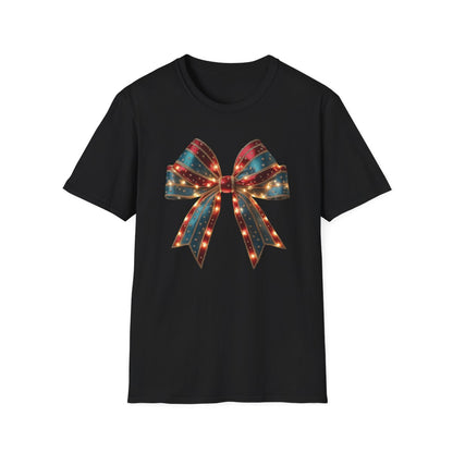 Christmas Bow T-Shirt - funny t-shirt by Cheeky Business