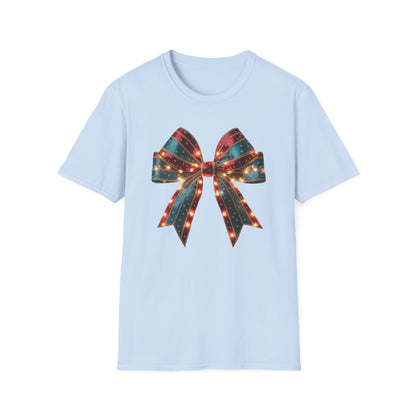 Christmas Bow T-Shirt - funny t-shirt by Cheeky Business