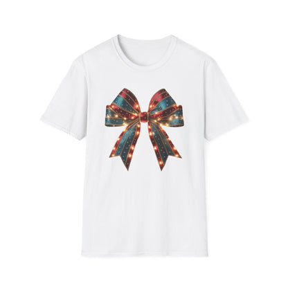 Christmas Bow T-Shirt - funny t-shirt by Cheeky Business