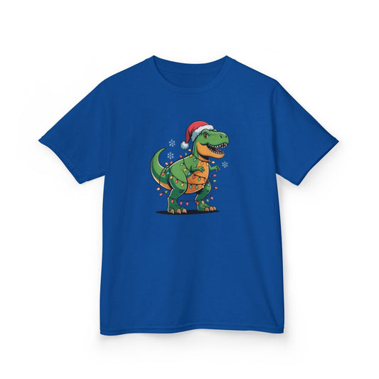 Christmas Dino Kids T-Shirt - funny t-shirt by Cheeky Business