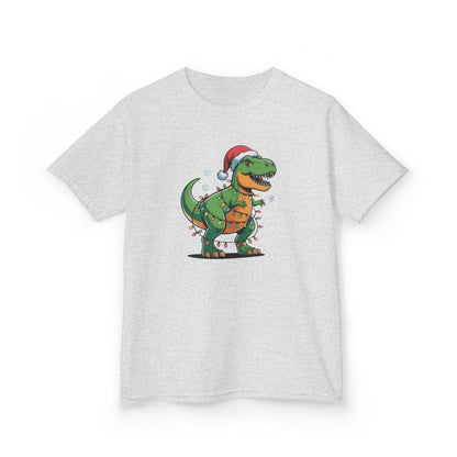 Christmas Dino Kids T-Shirt - funny t-shirt by Cheeky Business