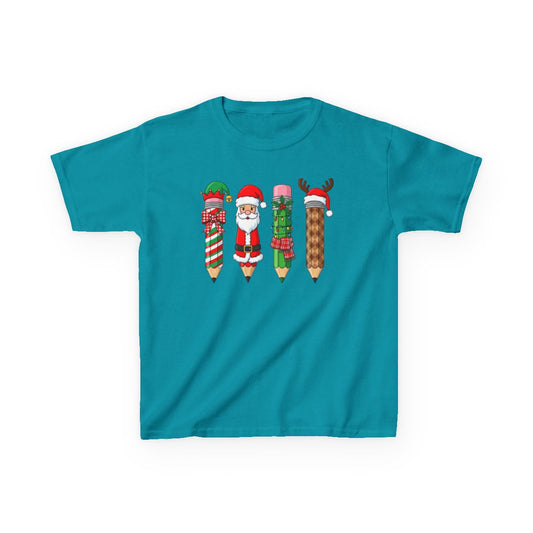 Christmas Pencil Kids T-Shirt - funny t-shirt by Cheeky Business