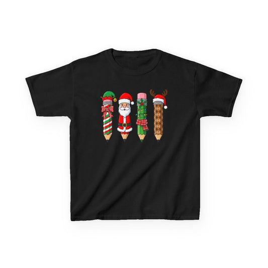 Christmas Pencil Kids T-Shirt - funny t-shirt by Cheeky Business