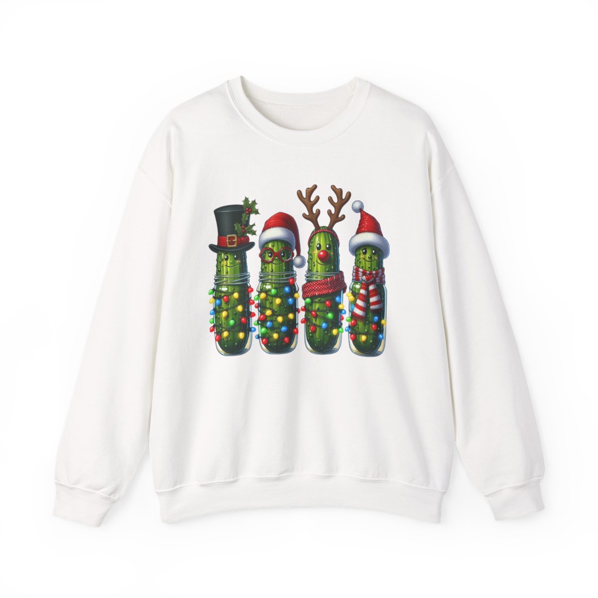 Christmas Pickle Friends Sweatshirt - funny sweatshirt by Cheeky Business