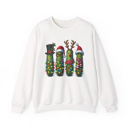 Christmas Pickle Friends Sweatshirt - funny sweatshirt by Cheeky Business