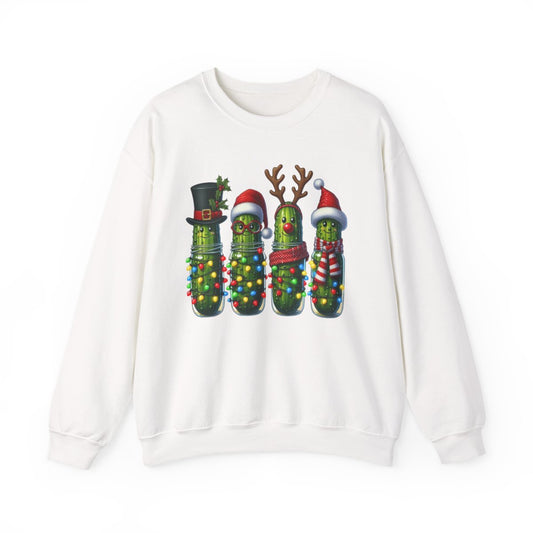 Christmas Pickle Friends Sweatshirt - funny sweatshirt by Cheeky Business
