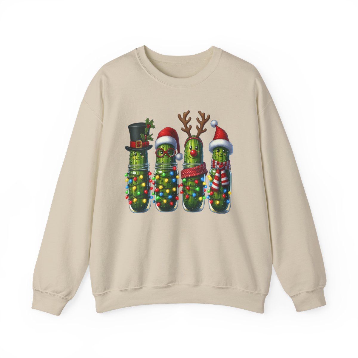 Christmas Pickle Friends Sweatshirt - funny sweatshirt by Cheeky Business