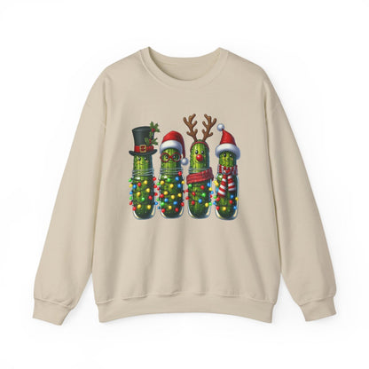 Christmas Pickle Friends Sweatshirt - funny sweatshirt by Cheeky Business