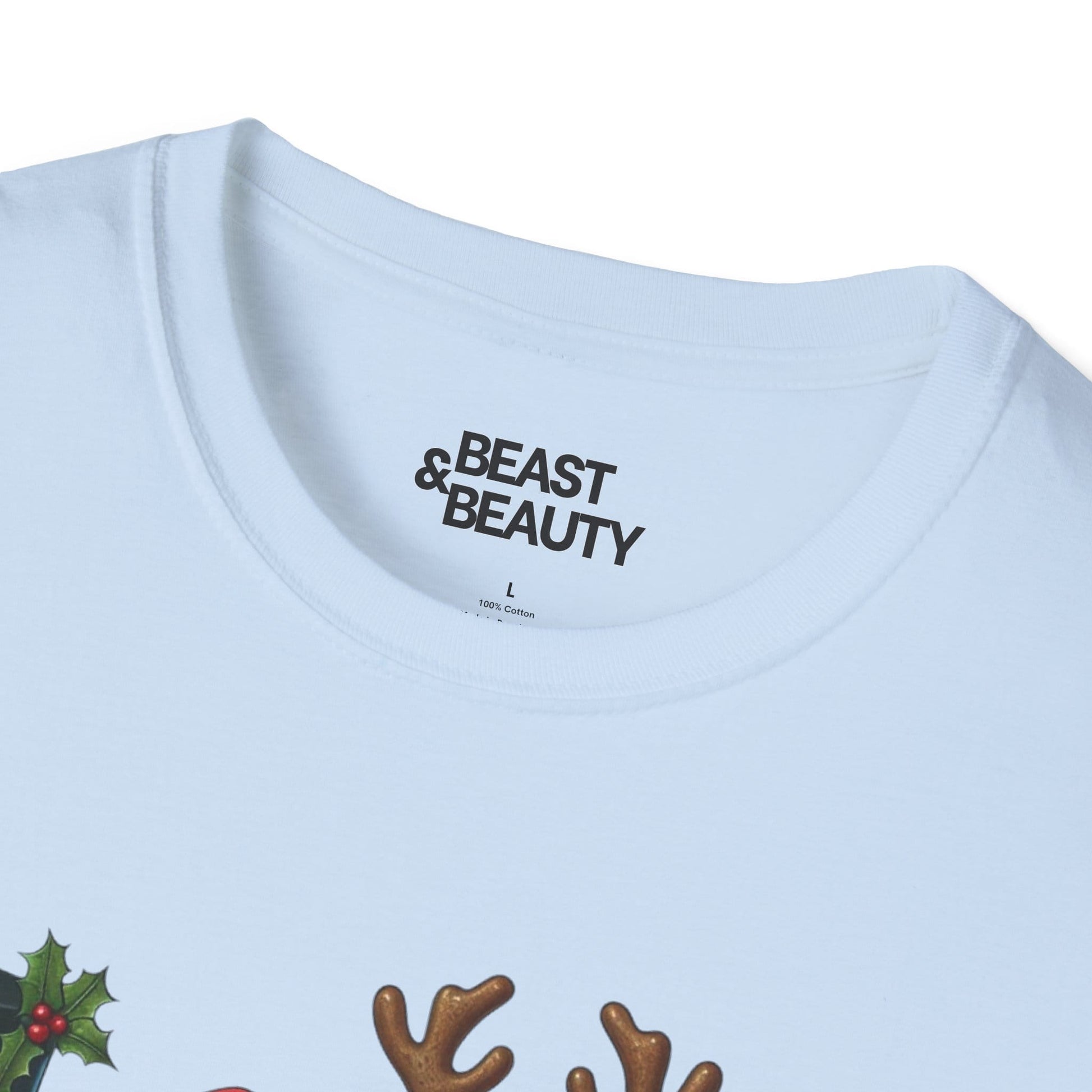 christmas pickle t-shirt detail view funny festive gift idea