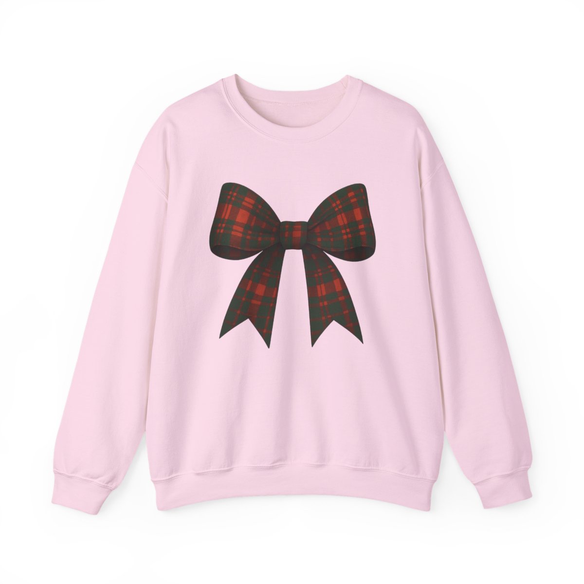 Christmas Tartan Bow Sweatshirt - funny sweatshirt by Cheeky Business