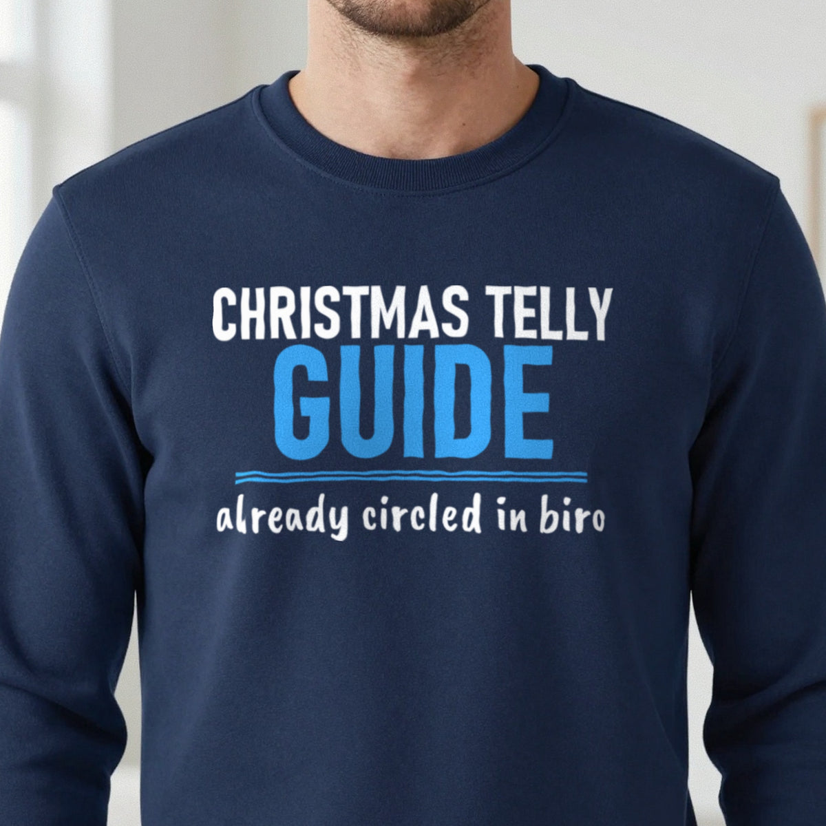 Christmas Telly Guide Already Circled Funny Christmas Jumper & T-Shirt close-up