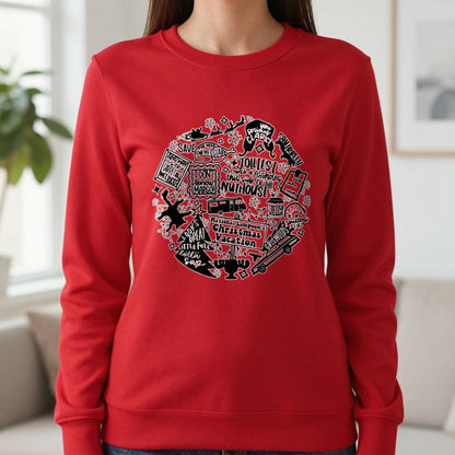 Christmas Vacation Quotes Collage T-Shirt & Sweatshirt in Red, worn, our photo