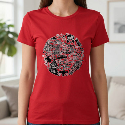Christmas Vacation Quotes Collage T-Shirt & Sweatshirt in Red, worn, our photo