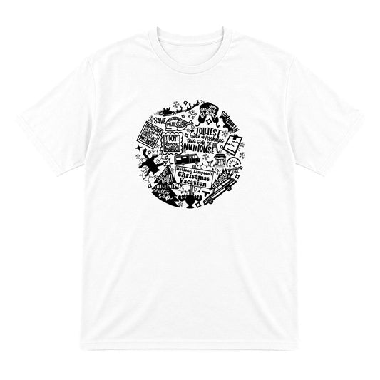 Christmas Vacation Quotes Collage T-Shirt & Sweatshirt T-Shirt in White