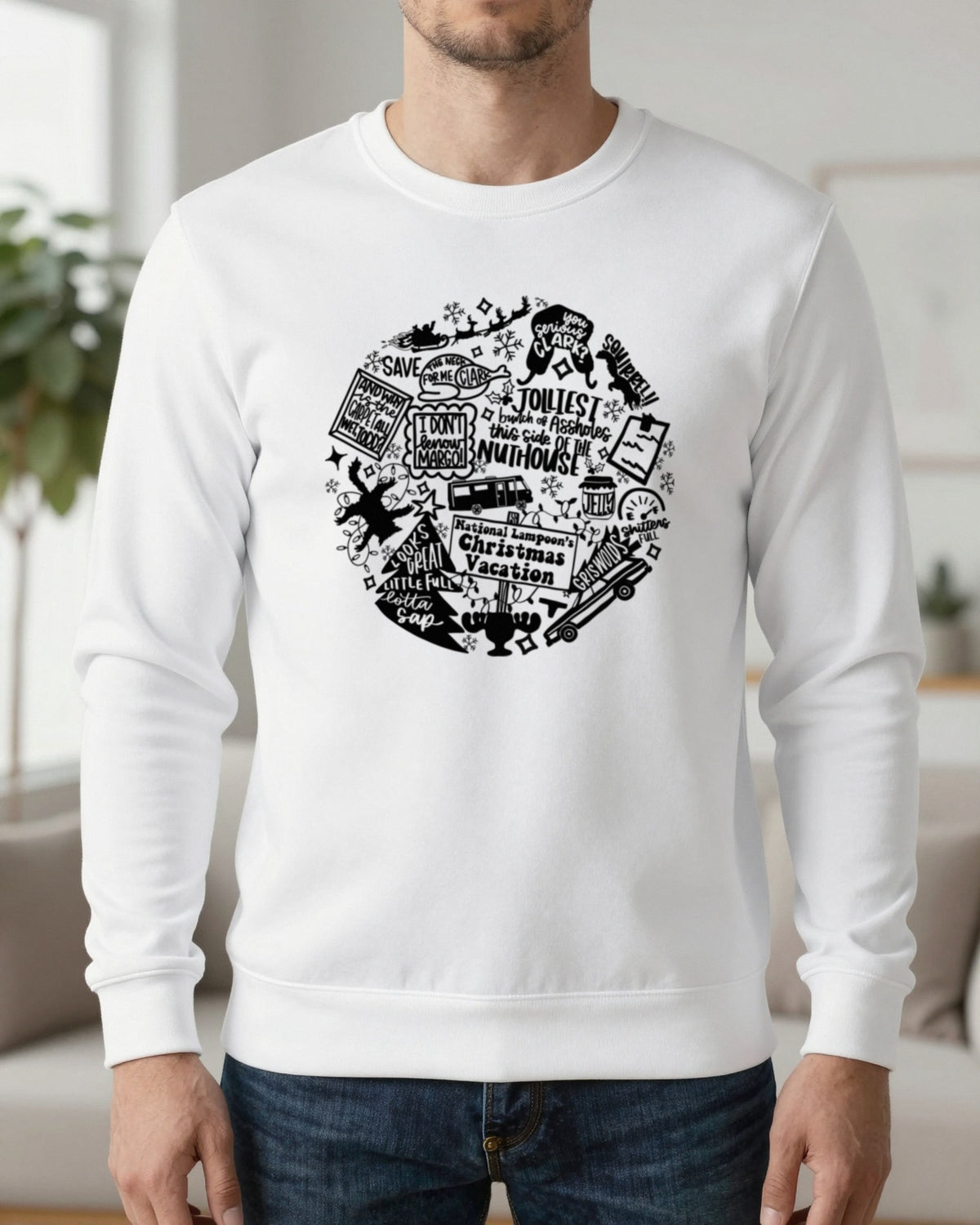 Christmas Vacation Quotes Collage T-Shirt & Sweatshirt worn