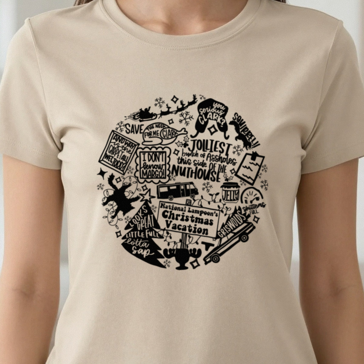 Christmas Vacation Quotes Collage T-Shirt & Sweatshirt in another colour