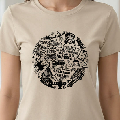 Christmas Vacation Quotes Collage T-Shirt & Sweatshirt in another colour