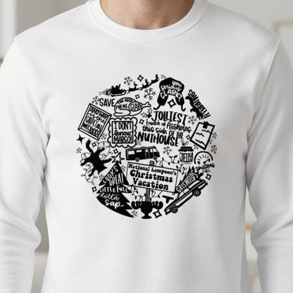 Christmas Vacation Quotes Collage T-Shirt & Sweatshirt close-up