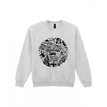 Christmas Vacation Quotes Collage T-Shirt & Sweatshirt Sweatshirt in Sport Grey