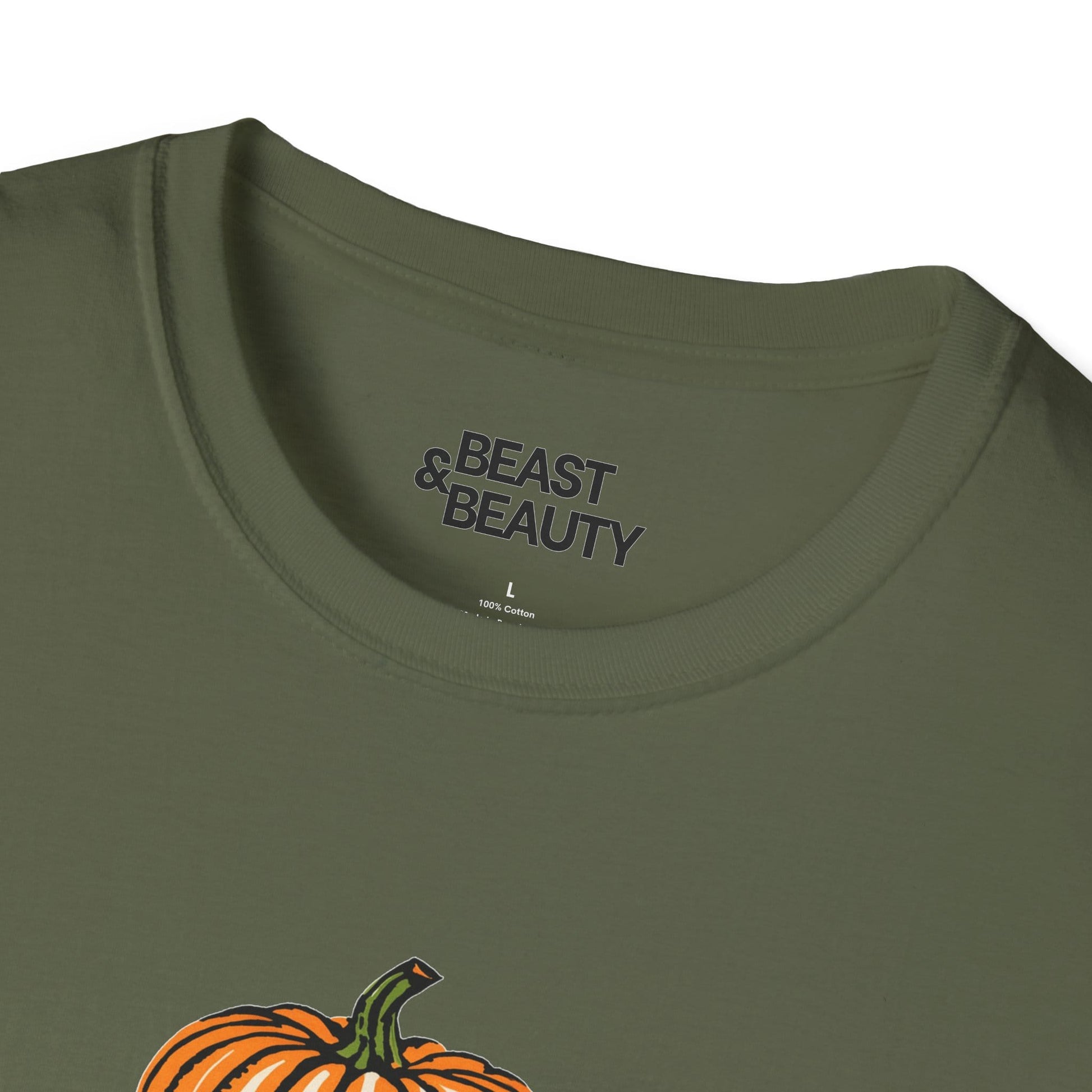 unisex halloween t-shirt with classic horror books stack design in alternate colour