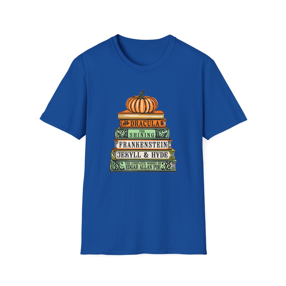 Classic Horror Books Halloween T-Shirt - funny t-shirt by Cheeky Business