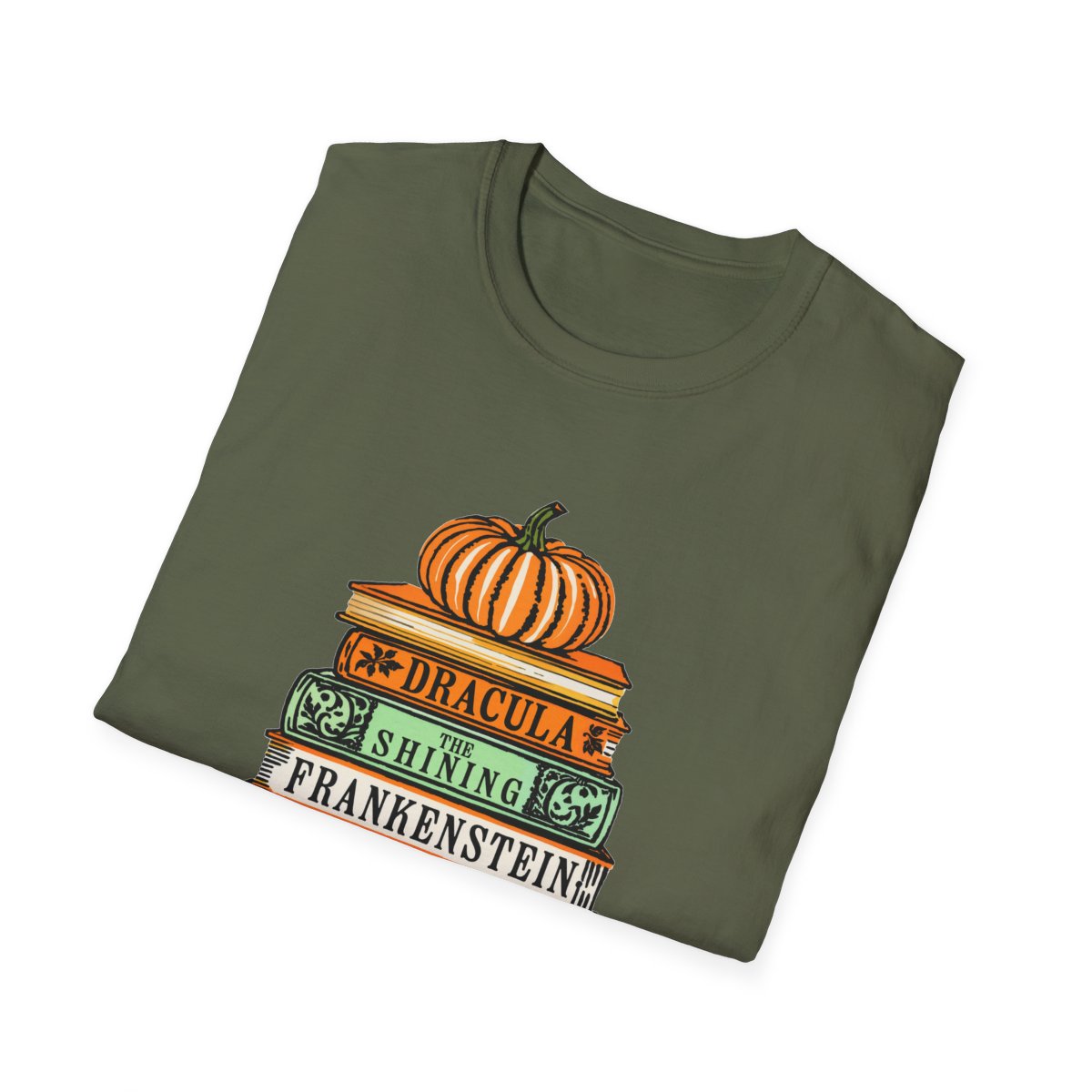 Classic Horror Books Halloween T-Shirt - funny t-shirt by Cheeky Business