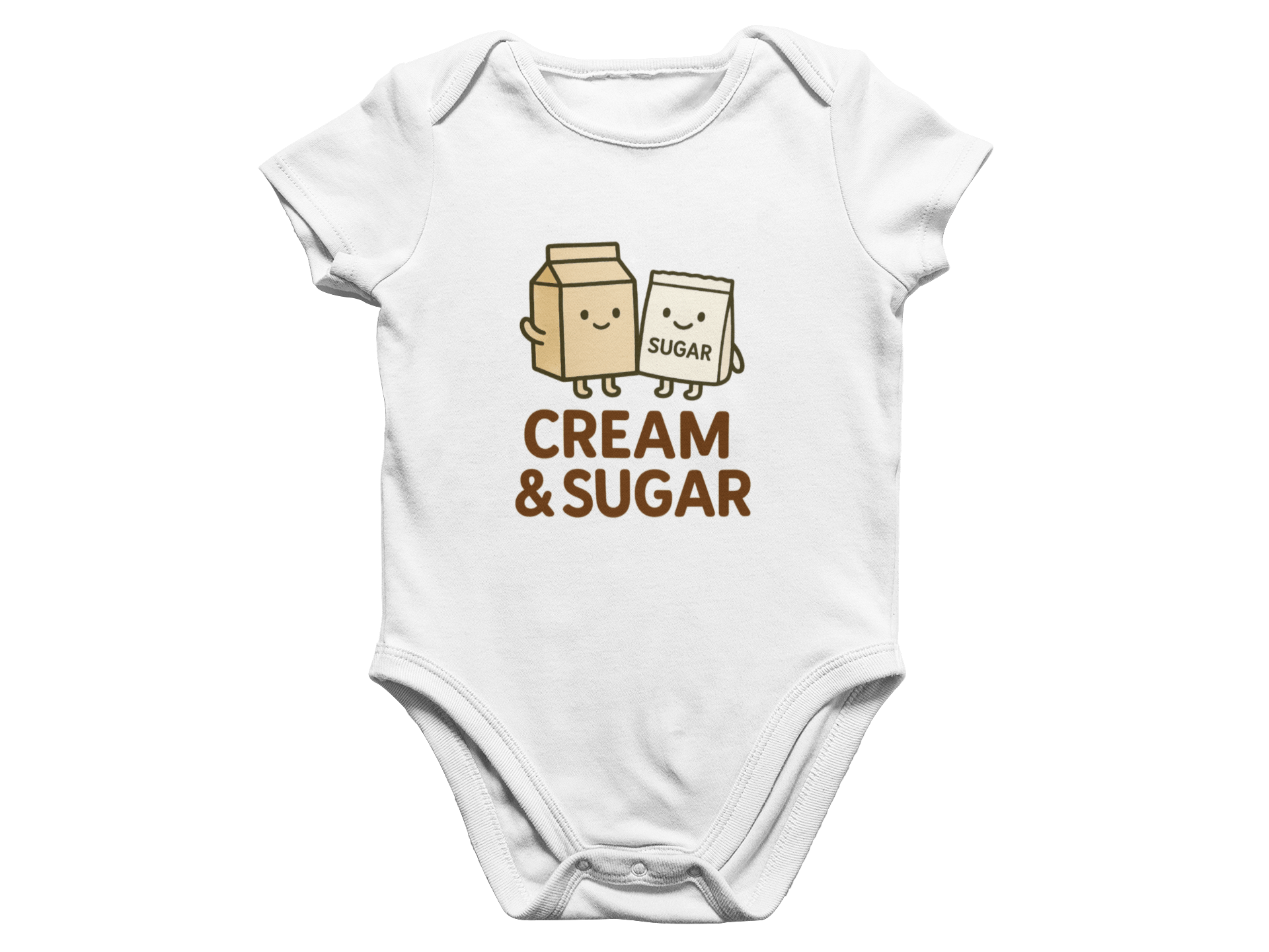 Coffee & Cream and Sugar Matching T-Shirt Set matching outfit set product image 3 from Beast and Beauty