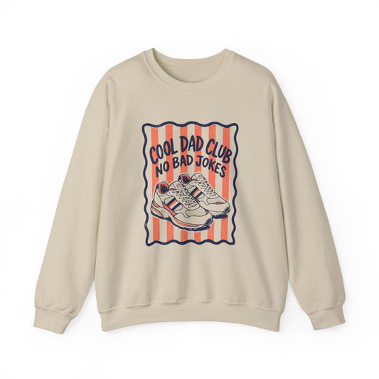 Cool Dad Club No Bad Jokes Sweatshirt - funny sweatshirt by Cheeky Business