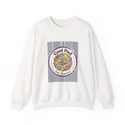 Cool Dad Est. Forever Retro Dad Sweatshirt - funny sweatshirt by Cheeky Business