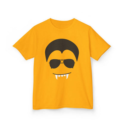 Cool Vampire Face Halloween Kids T-Shirt - funny t-shirt by Cheeky Business