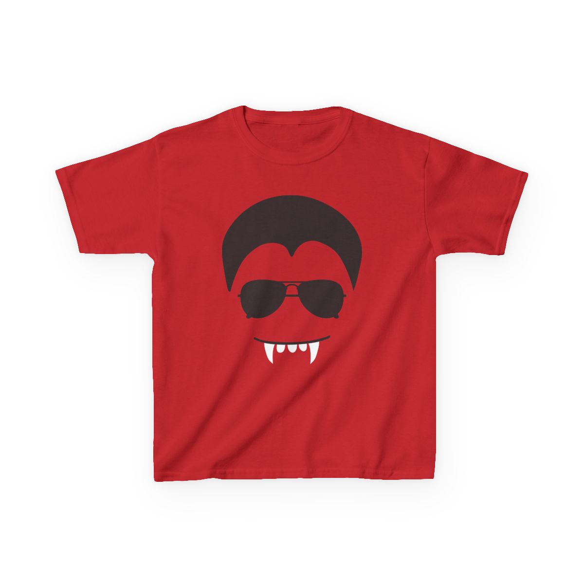 Cool Vampire Face Halloween Kids T-Shirt - funny t-shirt by Cheeky Business