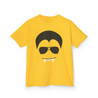 Cool Vampire Face Halloween Kids T-Shirt - funny t-shirt by Cheeky Business
