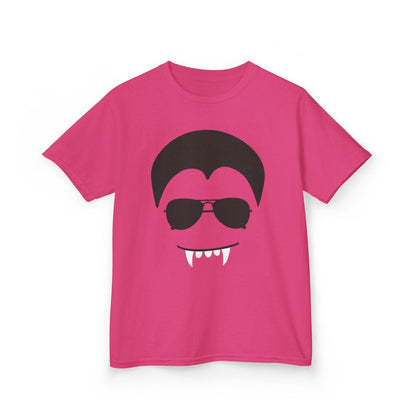 Cool Vampire Face Halloween Kids T-Shirt - funny t-shirt by Cheeky Business