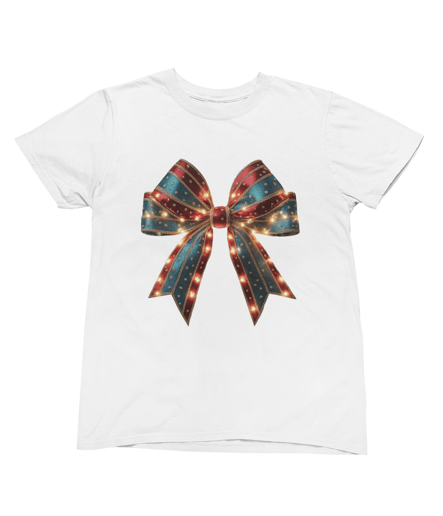 Coquette Christmas Bow Sweatshirt – Festive Girly Winter Jumper T-Shirt / 3XL (Adult) / White gift_idea unique_gift personalised_gift