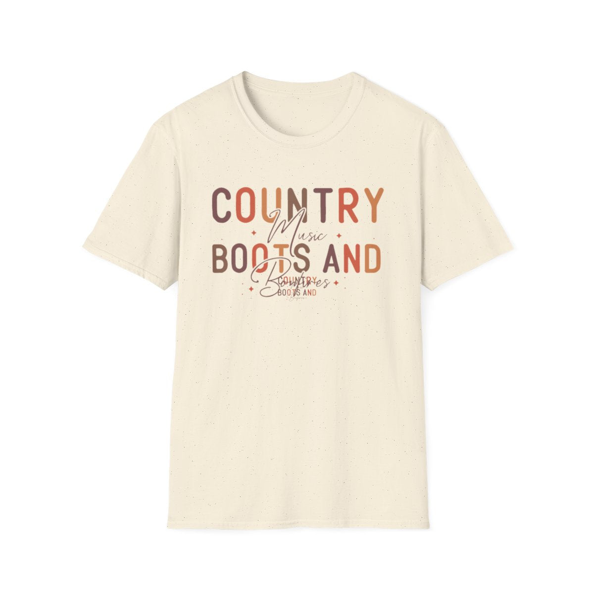 Country Music Boots and Bonfires T-Shirt - funny t-shirt by Cheeky Business