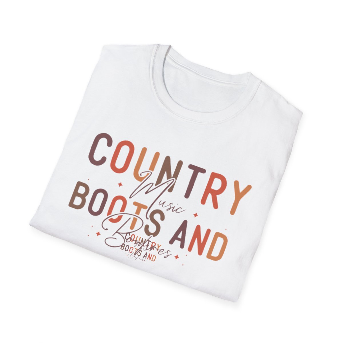 Country Music Boots and Bonfires T-Shirt - funny t-shirt by Cheeky Business