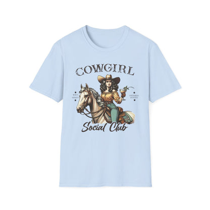 Cowgirl Social Club T-Shirt - funny t-shirt by Cheeky Business