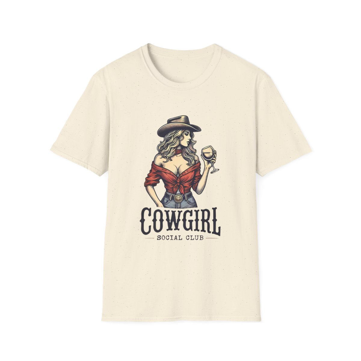 Cowgirl Social Club Vintage T-Shirt - funny t-shirt by Cheeky Business