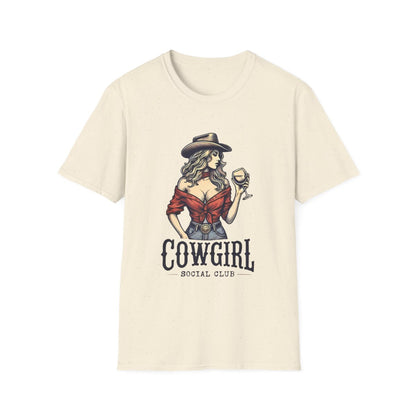 Cowgirl Social Club Vintage T-Shirt - funny t-shirt by Cheeky Business