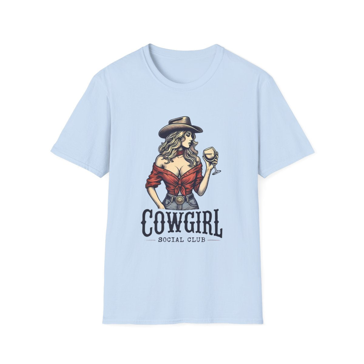 Cowgirl Social Club Vintage T-Shirt - funny t-shirt by Cheeky Business
