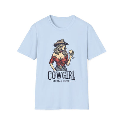 Cowgirl Social Club Vintage T-Shirt - funny t-shirt by Cheeky Business