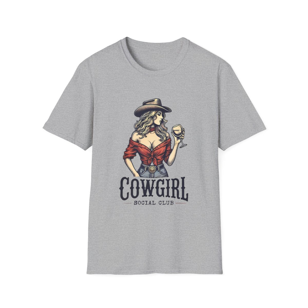 Cowgirl Social Club Vintage T-Shirt - funny t-shirt by Cheeky Business