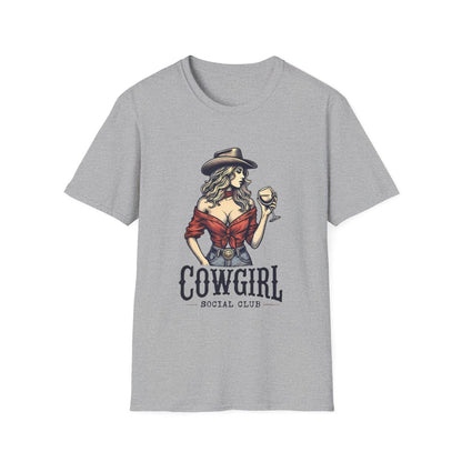 Cowgirl Social Club Vintage T-Shirt - funny t-shirt by Cheeky Business